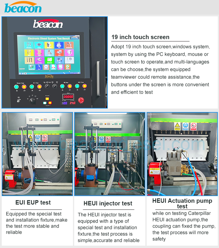 Common rail diesel fuel injection pump test bench