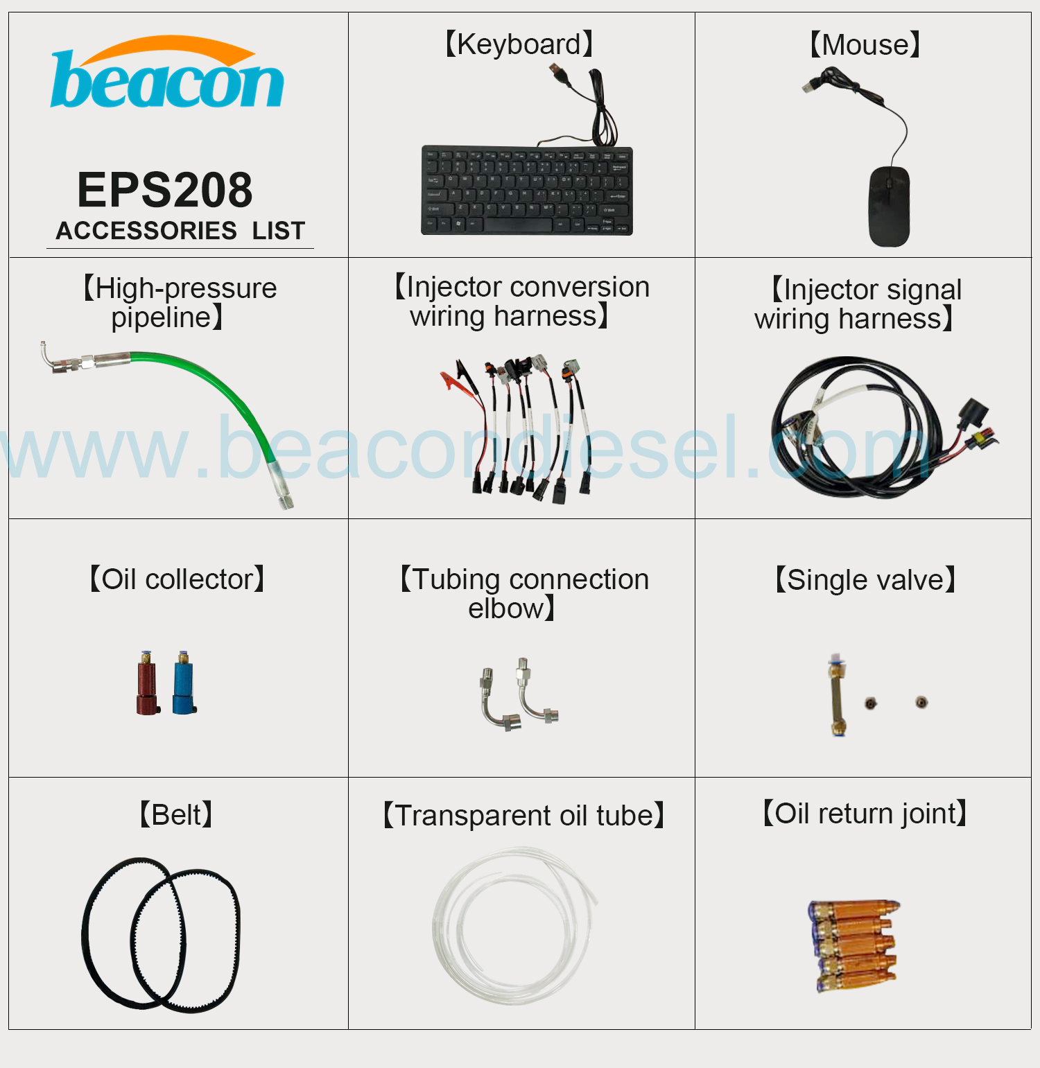 Beacon Machine Eps208 Dts208 Common Rail Diesel Injector Tester Eps205 Diesel Test Bank Stand Nts200 Dts200 Eps 205 Test Bench