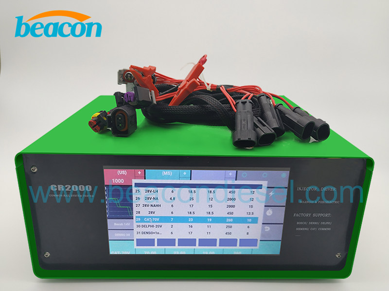 common rail diesel injector device CR2000 with piezo injector testing functions and touch screen