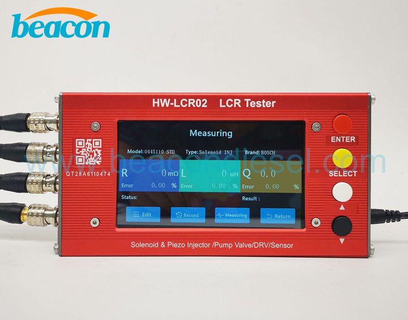auto LCR02 common rail diesel fuel electromagnetic injectors test EUI/EUP ZME DRV valves injector LCR tester