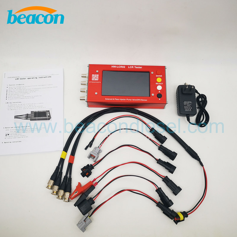 auto LCR02 common rail diesel fuel electromagnetic injectors test EUI/EUP ZME DRV valves injector LCR tester