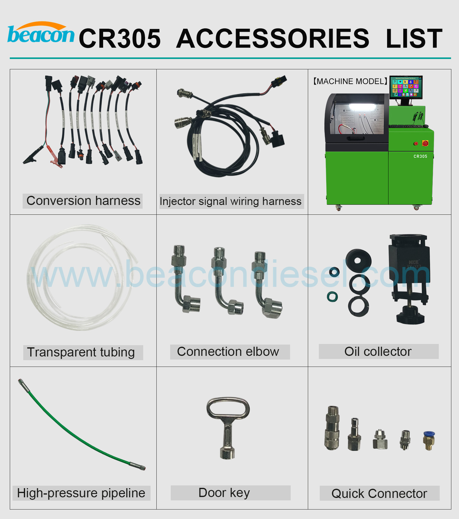 CR305 Diesel fuel common rail injector test equipment fuel injector test bench 