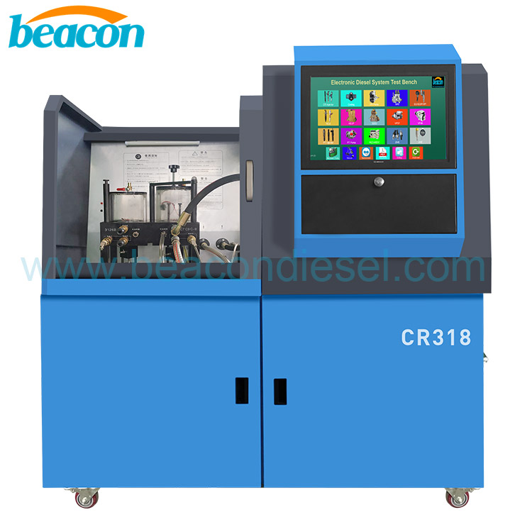 Automobile Electronic Machinery Engines Equipment CR318 HEUI Common Rail Injector Test Bench With Double Oil System