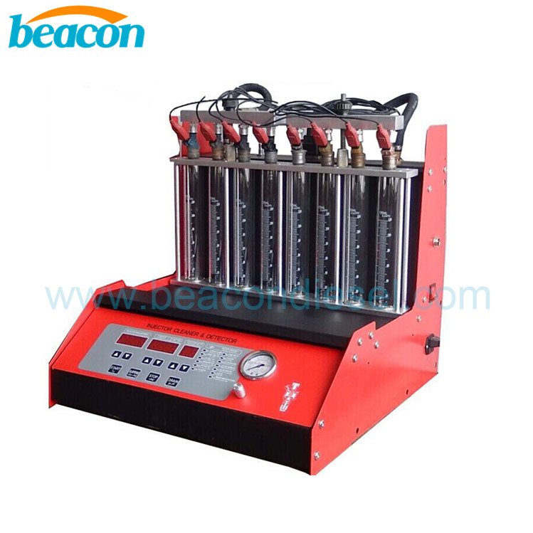 8 cylinder gasoline injector cleaning machine BC-8H electronic petrol fuel injector tester