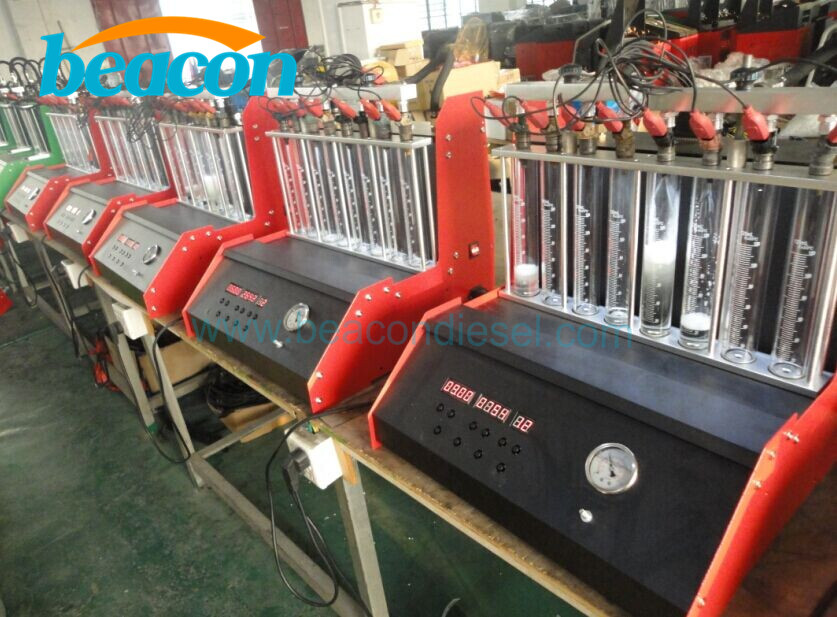 Gasoline fuel injector nozzle test bench BC8H 8 cylinder petrol