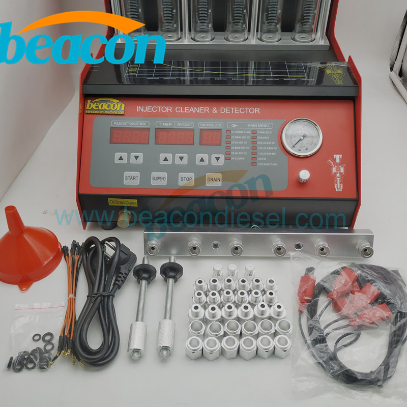 Auto service Gasoline injector cleaner injector tester BC-6C Petrol fuel injector ultrasonic cleaning machine