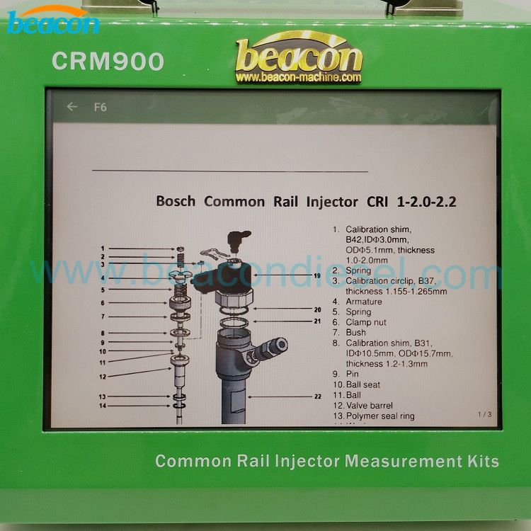  CRM900 3 Stage Common Rail Injector Repair Tools Stroke Measuring Tools