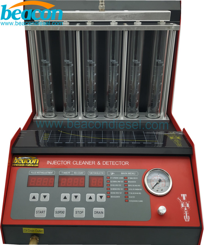 Auto service Gasoline injector cleaner injector tester BC-6C Petrol fuel injector ultrasonic cleaning machine