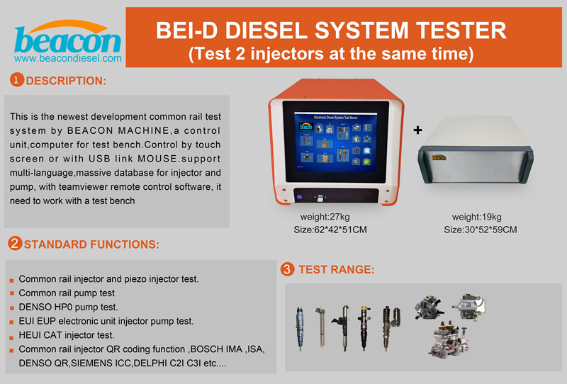 Newest Common rail cr injector pump testing program beijing diesel system universal crdi coding simulator for diesel test bench