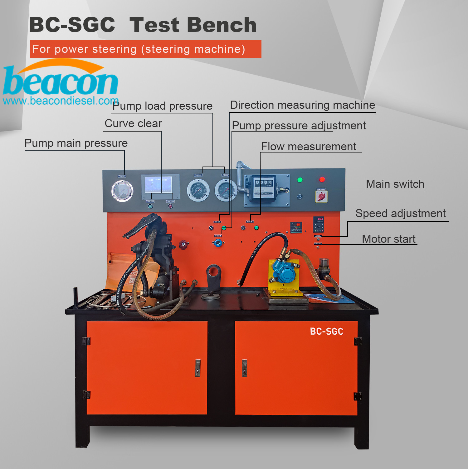 BC-SGC electronic power steering machine Testing Bench power steering test machine