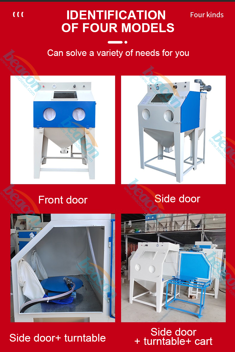 Automatic turntable sandblasting machine