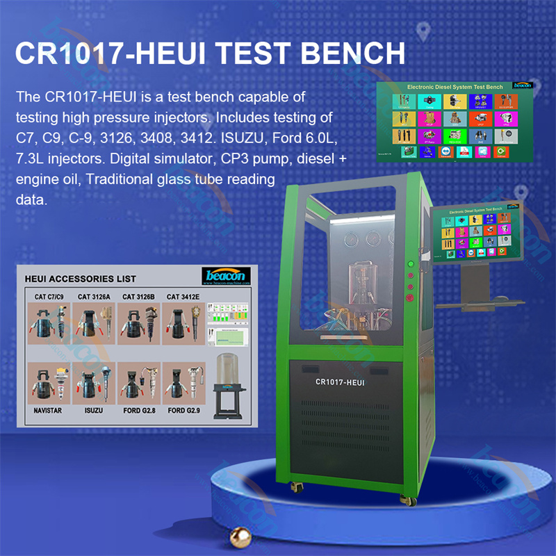 CR1017 Diesel Fuel HEUI EUI EUP Testing Machine Coding Piezo Common Rail Injector Pump Test Bench