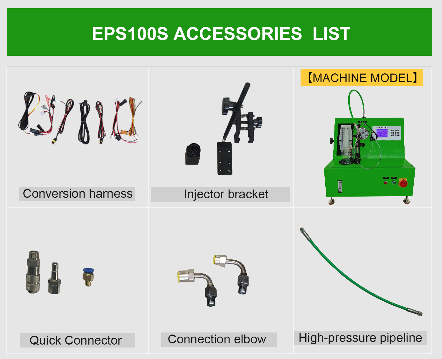 EPS100S common rail injector test bench calibration machine with pressure gage and liquid level gauge eps100 test bank