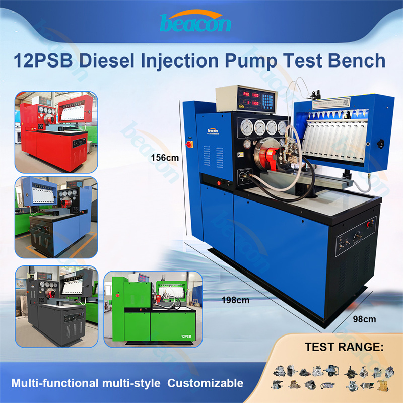 12 cylinder 12PSB Fuel Injection Pump Test Bench Diesel Pump Calibration Machine