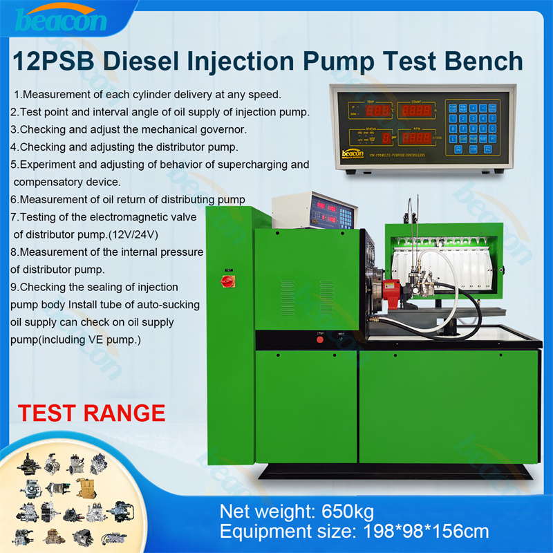 12 cylinder 12PSB Fuel Injection Pump Test Bench Diesel Pump Calibration Machine