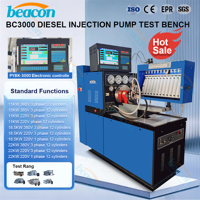 Engine Repair Equipment BC3000 Diesel Fuel Injection Pump Test Bench Stand 