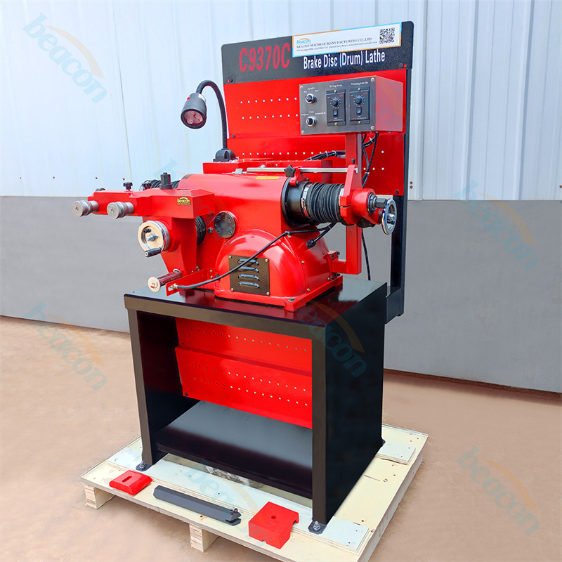 Auto Suv Car Tire Repair Stand Brake Lathe Cutting Machine Brake Disc And Drum Rotor Cutting Lathe C9370C