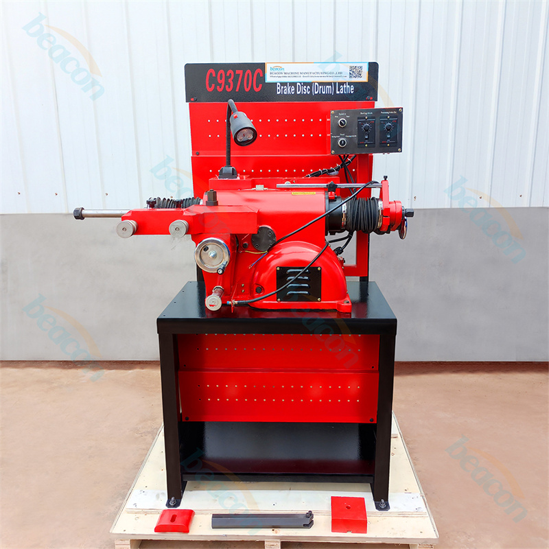 Auto Suv Car Tire Repair Stand Brake Lathe Cutting Machine Brake Disc And Drum Rotor Cutting Lathe C9370C