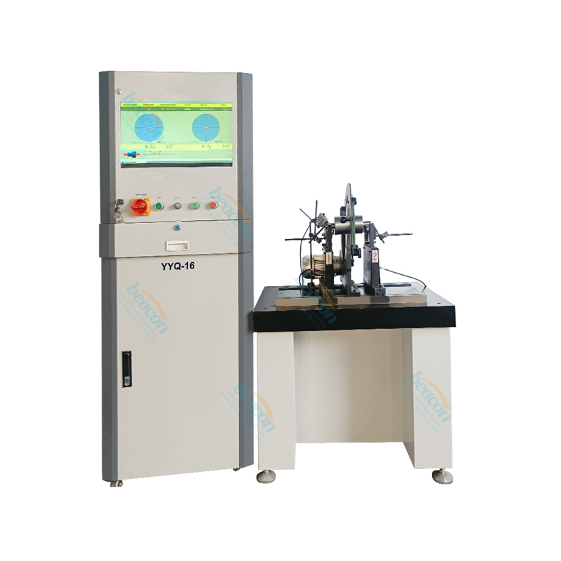 YYQ Series Horizontal Soft Support Crankshaft Wheel Balancing Machine YYQ-16A With Roller Bearing And Gimbal Couplings Drive