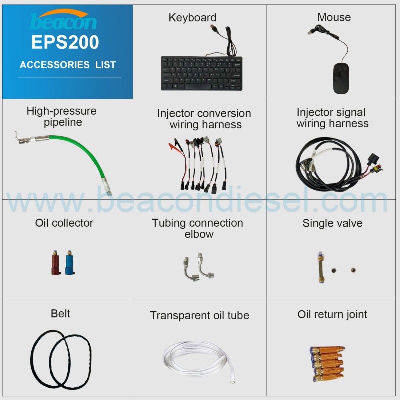 EPS200 CRDI Common Rail Diesel Fuel Injector Test Bench with encoding and team viewer function      