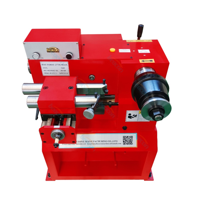 Auto Suv Audi BWM BENZ Tyre Brake Drum Lathe T8445 Brake Drum And Disc Cutting Lathe Grdining Repair Machine