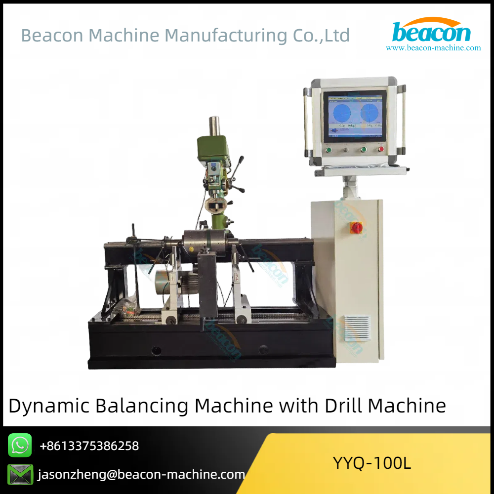 YYQ-100L Crank Shaft Balancing Machines Motor Rotor Dust Exhausting Fan Balance Machine Drilling machine