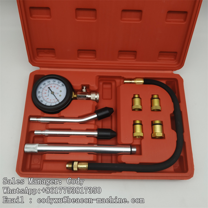 G7-3 Simple Cylinder Pressure Gauge Engine Compression Ttest Set 0-300psi/0-20 bar
