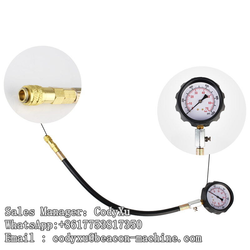 G7-4 Cylinder Pressure Gauge Diesel Engine Cylinders Compression Tester Kit