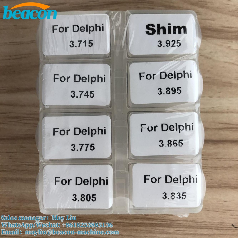 Solenoid Valve Spring Gasket Adjusting Shims For Delphi Injector