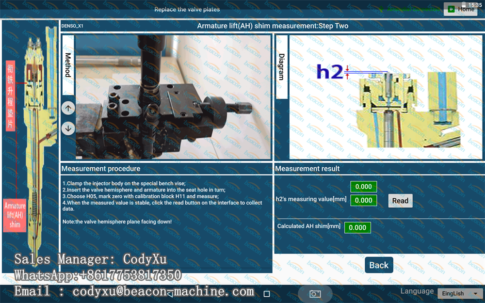 G8-19 Common Rail Diesel Fuel Injector Repair 3 Stage Stroke Measure Tool  