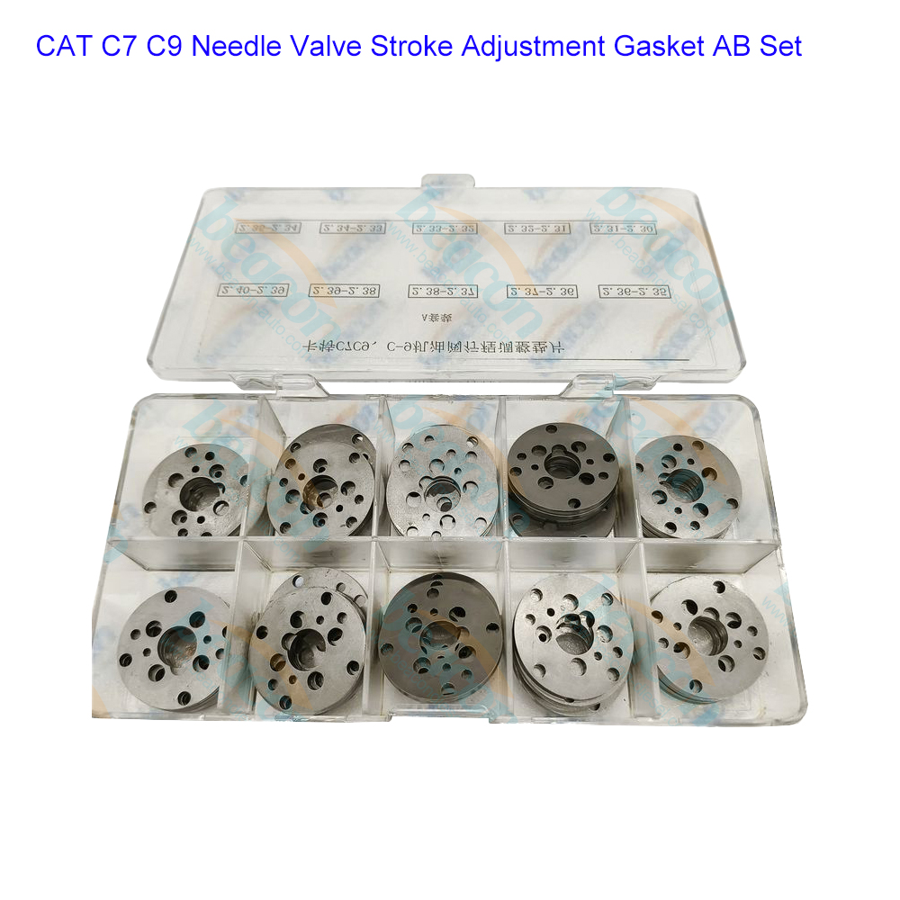 Injector nozzle valve lift adjustment shims for CAT C7 C9 C-9 injectors
