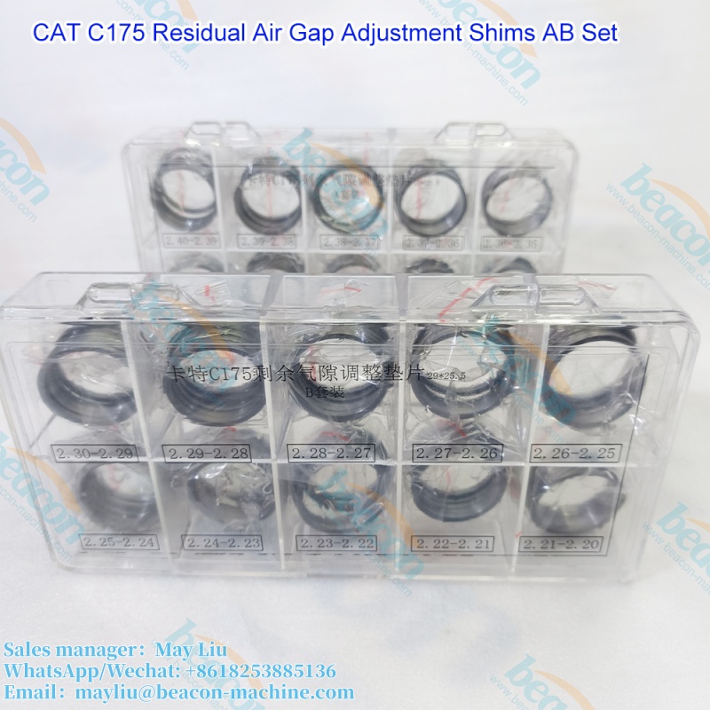 Fuel injector spring gasket and shim for CAT C175 injectors