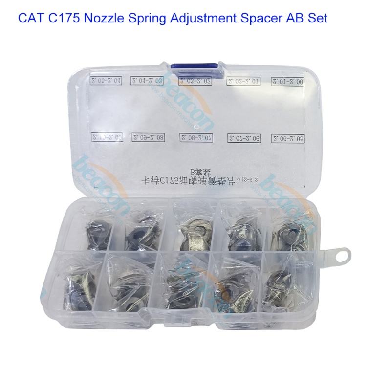 Fuel injector spring gasket and shim for CAT C175 injectors