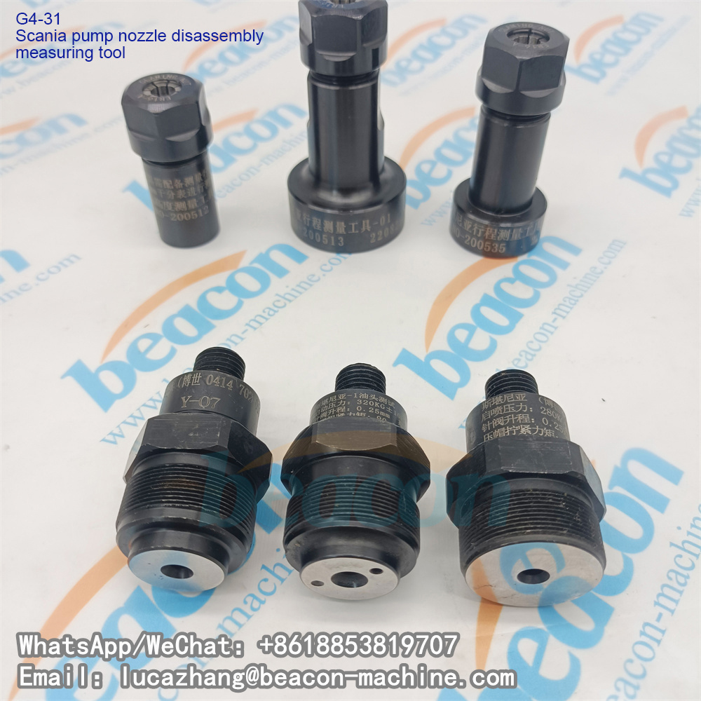 Beacon G4-31 Scania pump injector disassembly and measurement tool