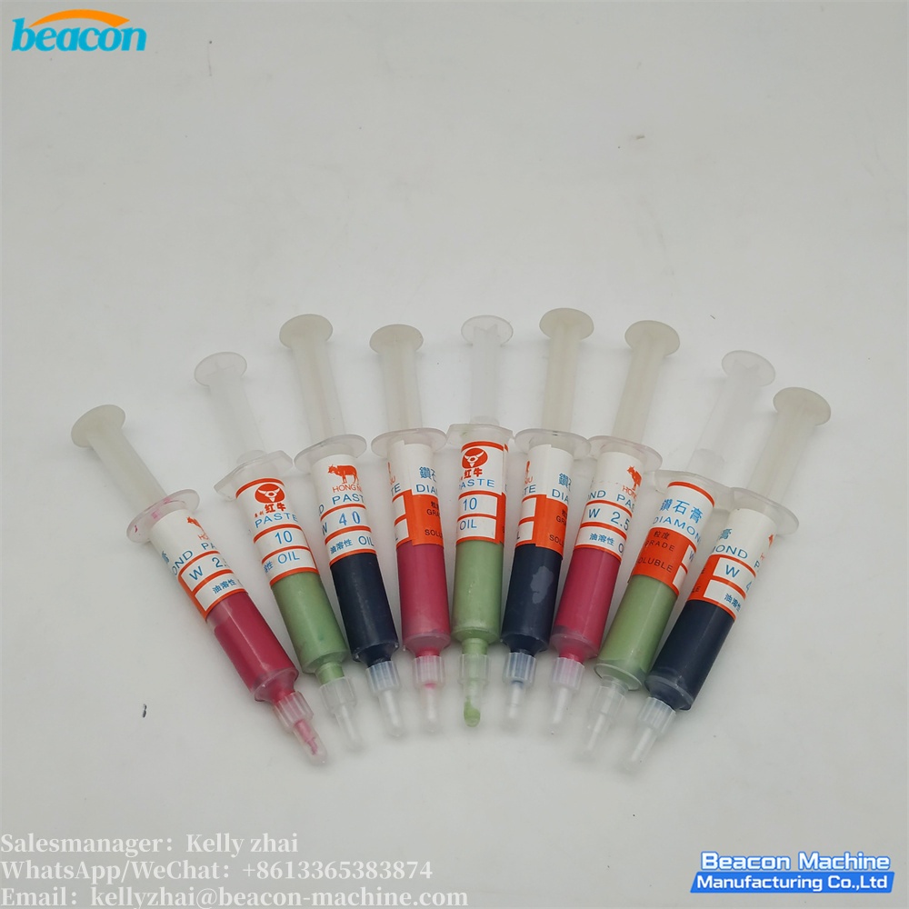 G14-8 polishing paste is used with a polishing machine
