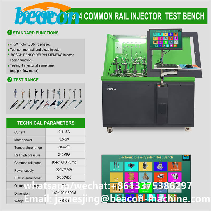 Common Rail Diesel Injector Test Bench