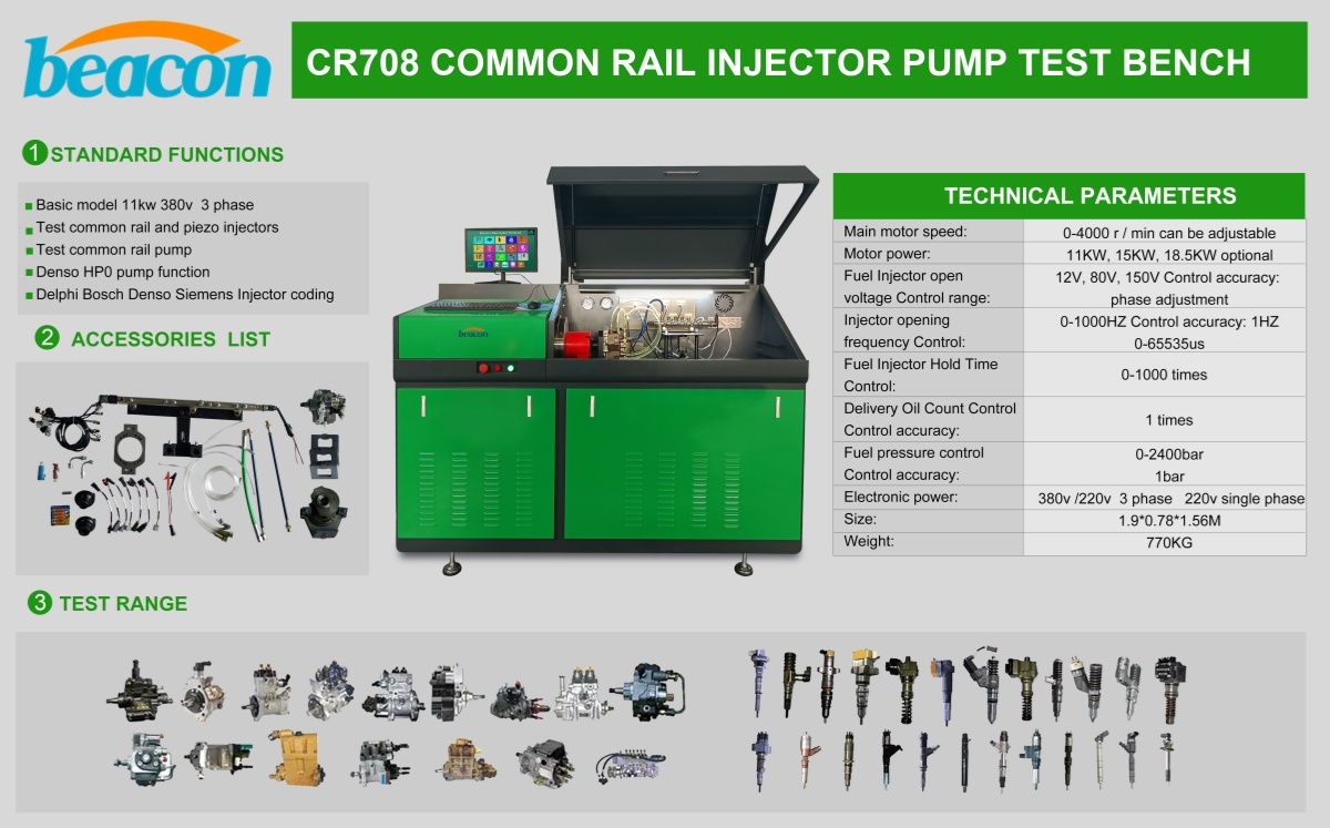 fuel injector pump test machine